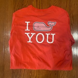 Red Vinyard Vines shirt size Med Valentine’s Day
